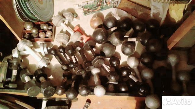 Гантели(простые и разборные) на разный вес