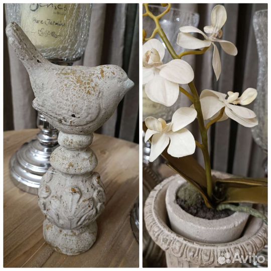 Вазон (Испания) винтаж орхидея в горшке