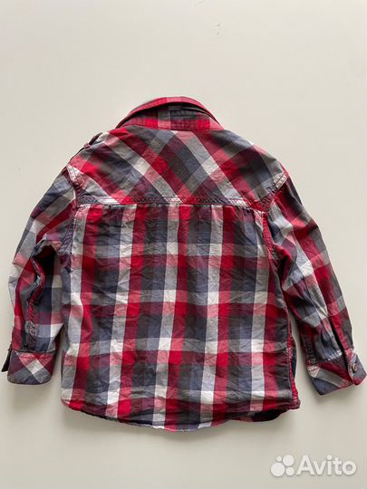 Рубашка в клетку детская Rebel рост до 104