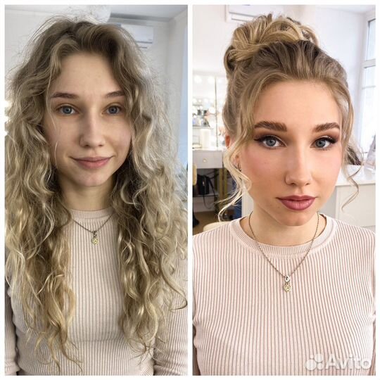 Макияж и причёска у опытного визажиста