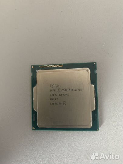Процессор intel core i7 4770K сокет 1150