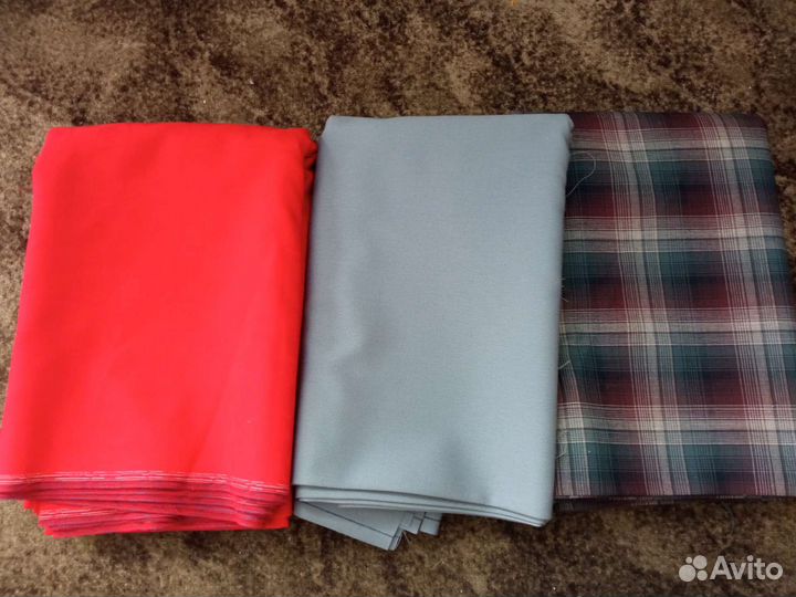 Ткань лен СССР, фланель шерсть, драп хб ткань