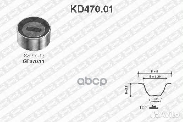 Комплект грм KIA/mazda RIO/323 85- 1.1-1.8 KD47