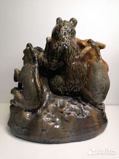 Скульптура авторская квартет Старая Гжель Керамика