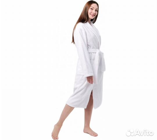 Халат махровый Home One, размер 54, белый