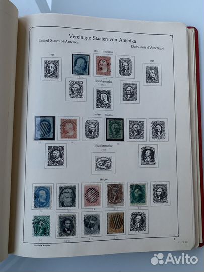 Почтовые марки США USA альбом 900 марок