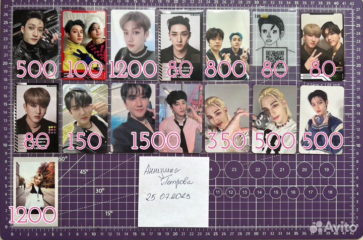 Карты stray kids, xdinary heroes, oneus, bts