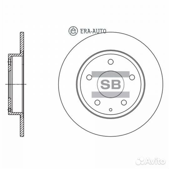 Sangsin brake SD4422 Торм.диск зад.265x9 5 отв
