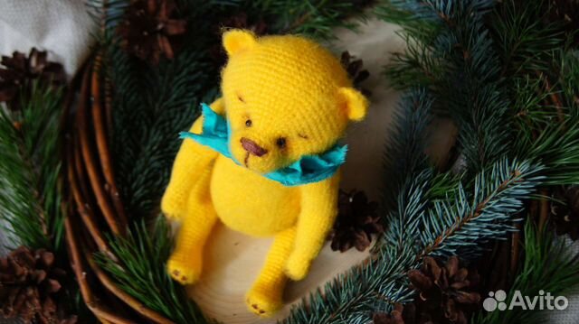 Мягкая игрушка/В подарок/Мишка/Медведь/Жёлтый