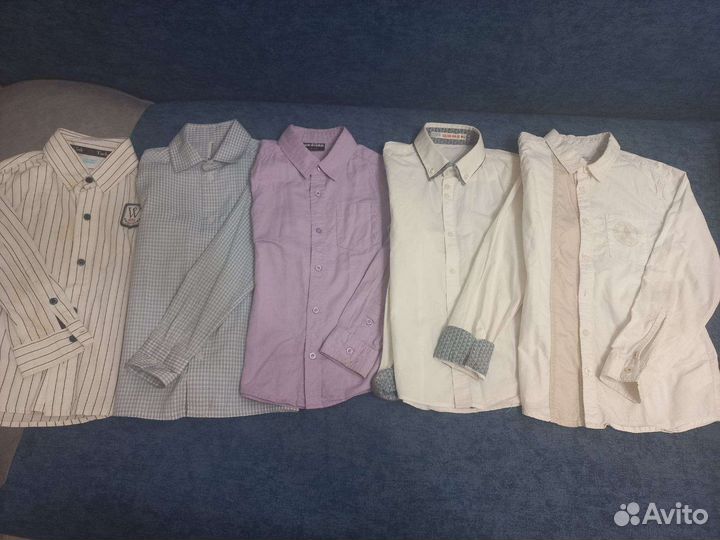 Рубашки на мальчика 122 128