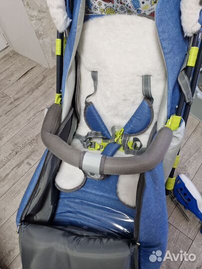 Детские санки коляска nika 7-7