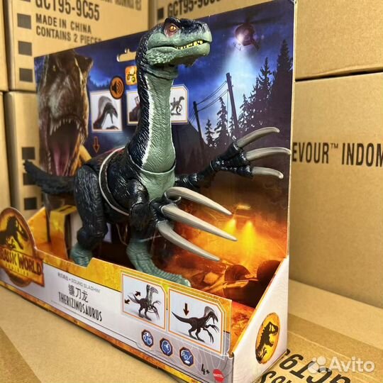 Mattel Jurassic World Теризинозавр с когтями ориг