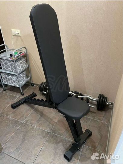 Скамья для жима лежа, черная