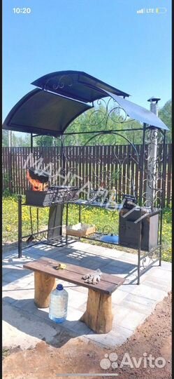 Мангал в стиле лофт