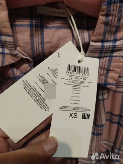 Новая рубашка colins, р.XS