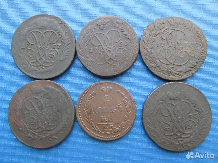 Царские монеты 2 копейки в качестве