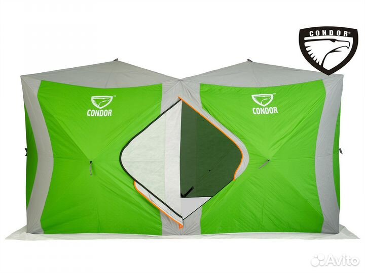 Палатка куб прямоугольная зимняя 2 х 4 метра