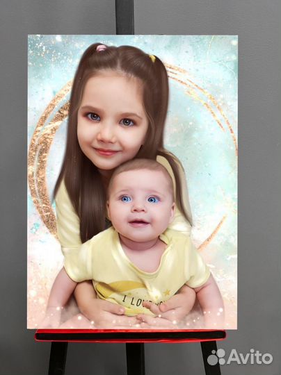 Портрет на холсте по фото