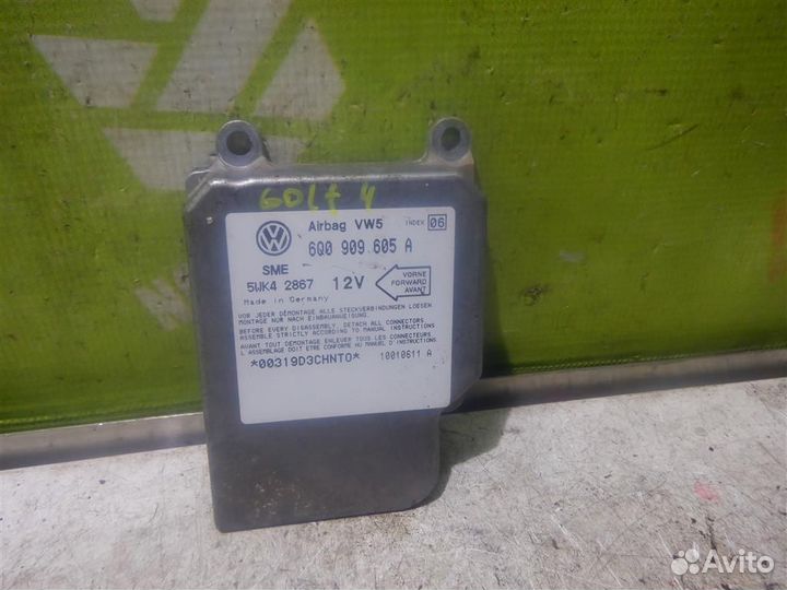 Блок управления AIR BAG Фольксваген Гольф 4 Бора