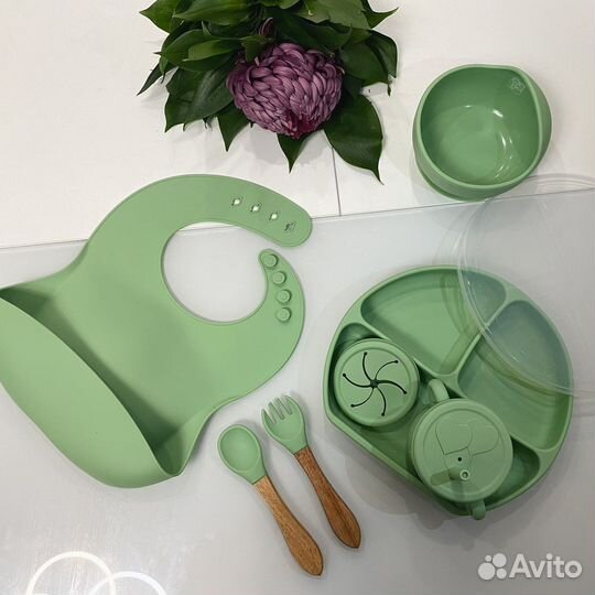 Детская посуда для кормления силиконовая
