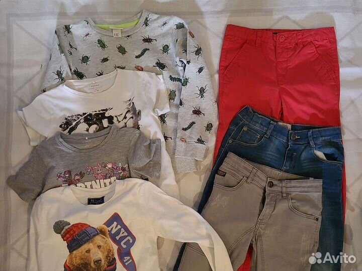 Вещи пакетом на мальчика 116 122 128