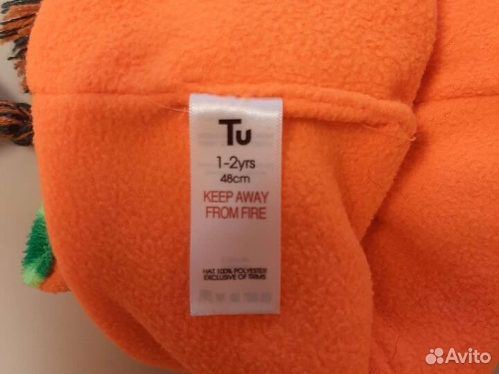 Комплект шапка и варежки(48см)