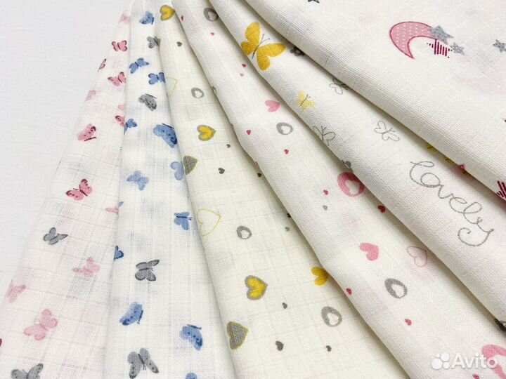 Муслиновые пеленки новые