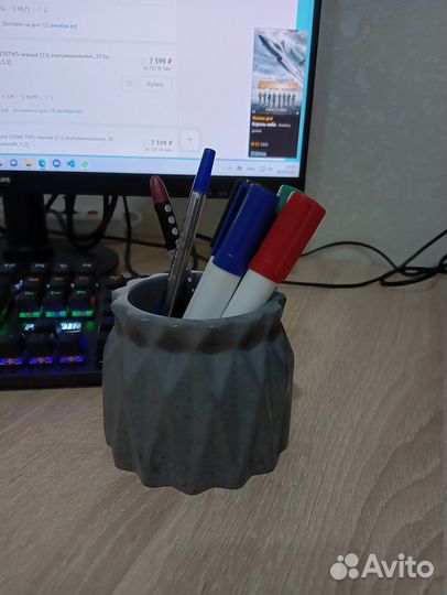 Мини кашпо из бетона