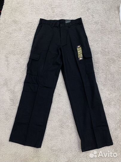 Штаны dickies loose fit cargo pants black