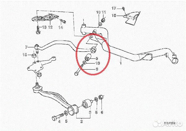 Сайлентблоки передних верхних рычагов BMW E34 E32