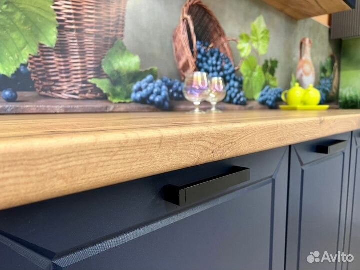 Кухня модульная серая новая