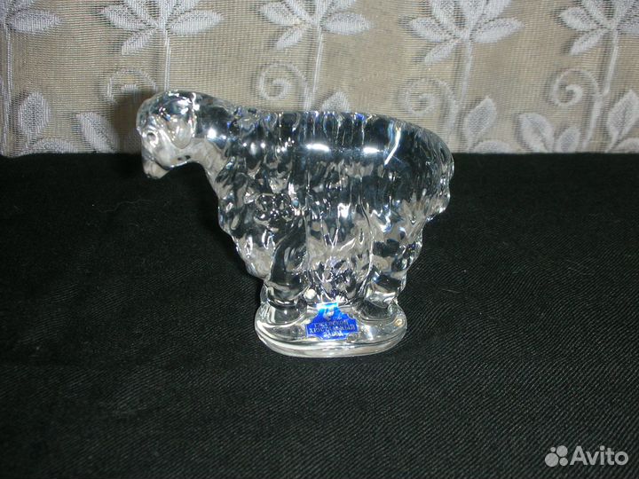 Статуэтка овечка, хрусталь, Гусь-Хрустальный