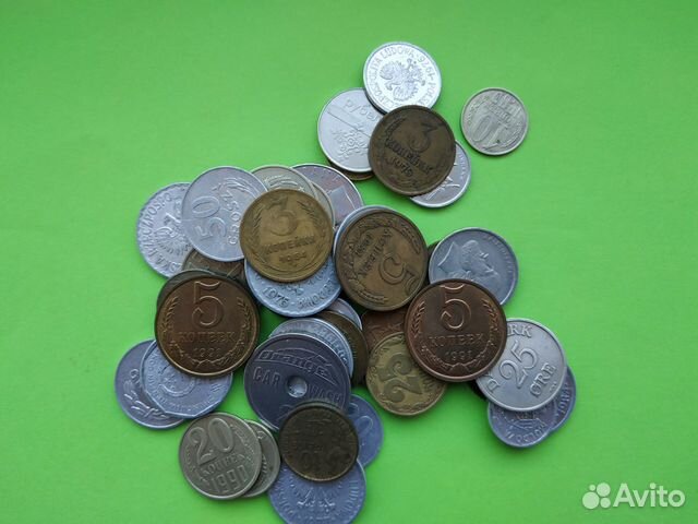 Монеты СССР, европа, азия - 62шт