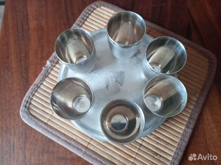 Набор для коньяка, Мельхиор СССР