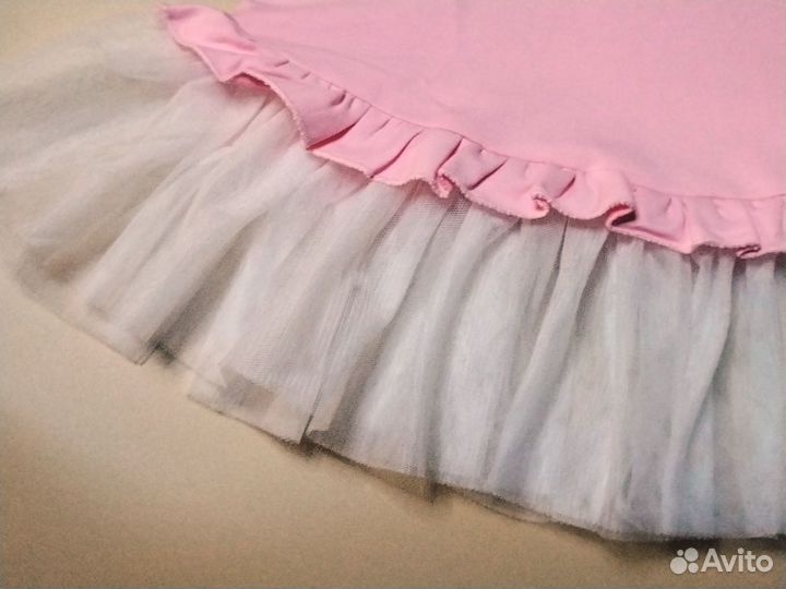 Красивое детское платье,розовое (104-110) Новое