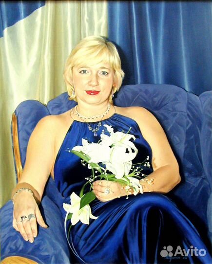 Настоящий портрет на заказ холст\масло