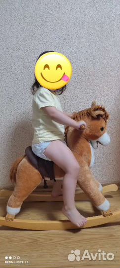 Лошадка качалка деревянная