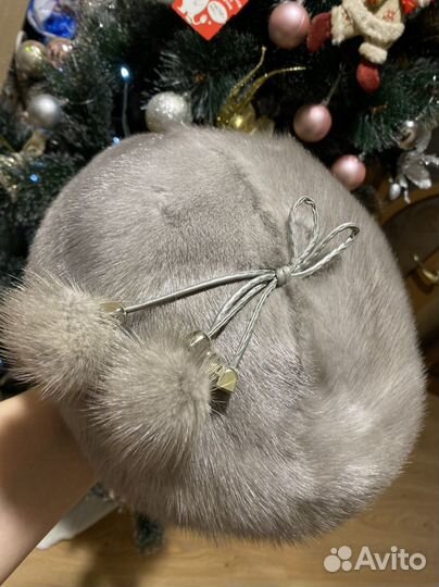 Шапка норковая женская