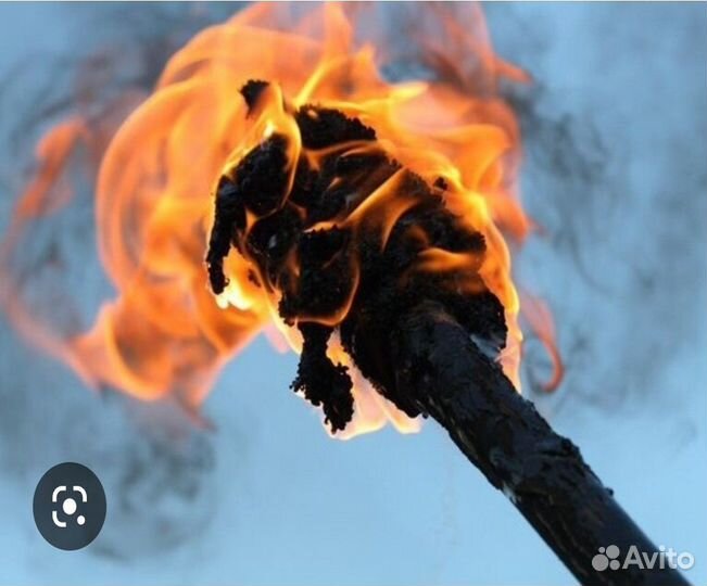 Канат 18мм веревка джут факел фаер огненное сердце