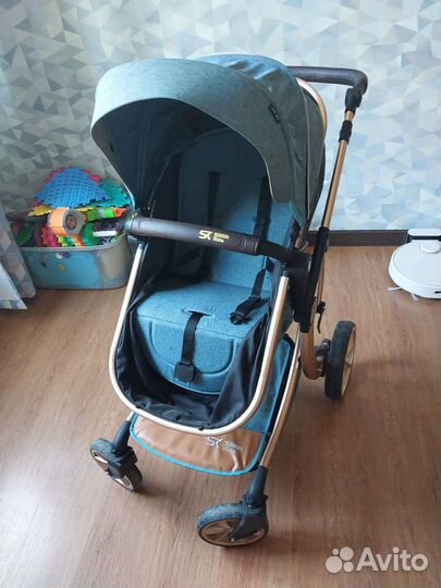 Коляска 3в1 sweet kids + матрас в коляску+конверт