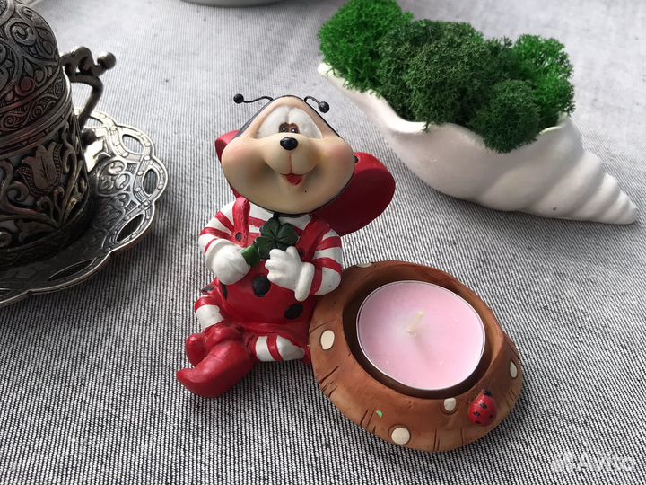 Подсвечник статуэтка «Божья коровка»