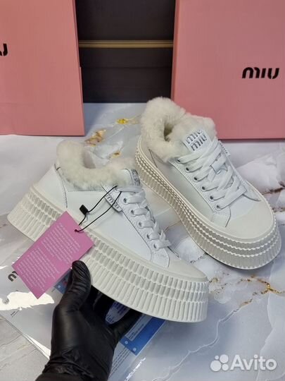 Кеды зимние Miu Miu