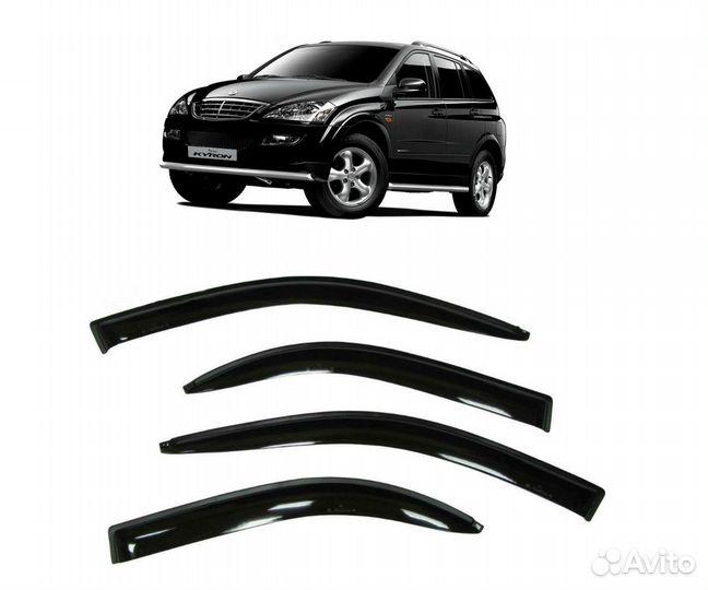 Ветровики Саньенг Кайрон Дефлекторы окон