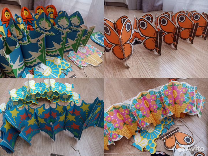 Гирлянда СССР бумажная