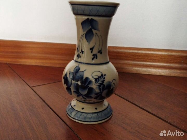 Ваза для цветов СССР Гжель