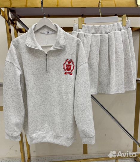 Стильный Спортивный костюм с юбкой - шорты, весна