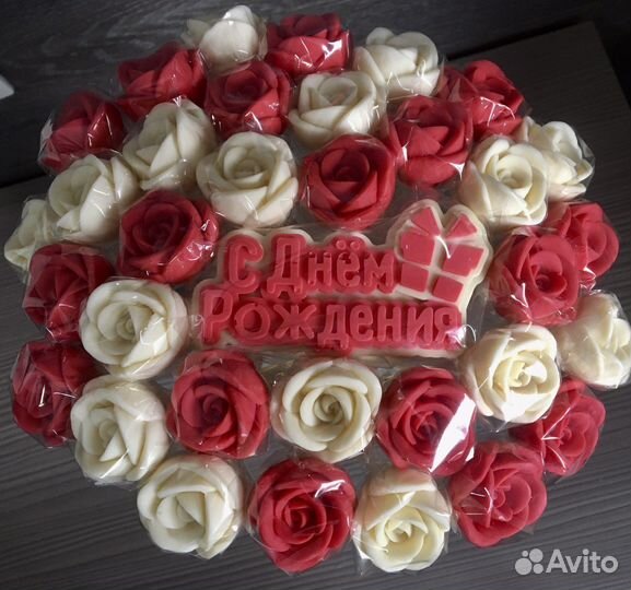 Букеты из шоколадных роз