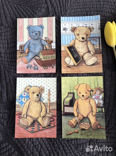 Винтажные открытки посткроссинг Мишки Медведи