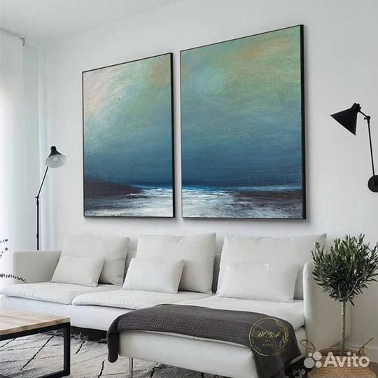 Картина на холсте диптих 
