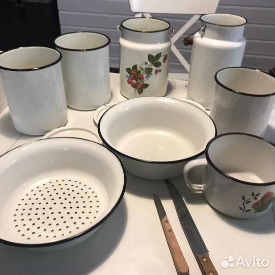 Эмалированная посуда СССР новая